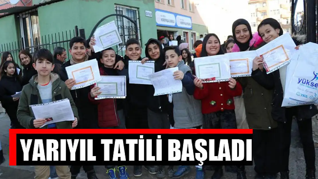 Yarıyıl tatili başladı