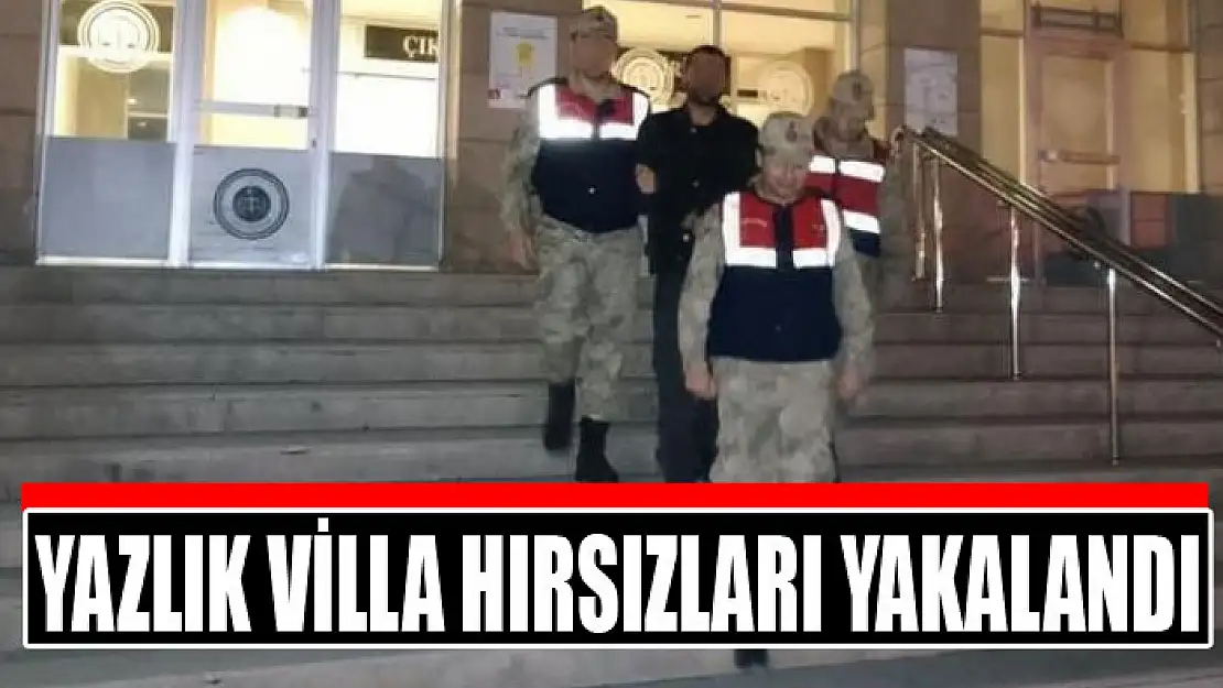 Yazlık villa hırsızları yakalandı