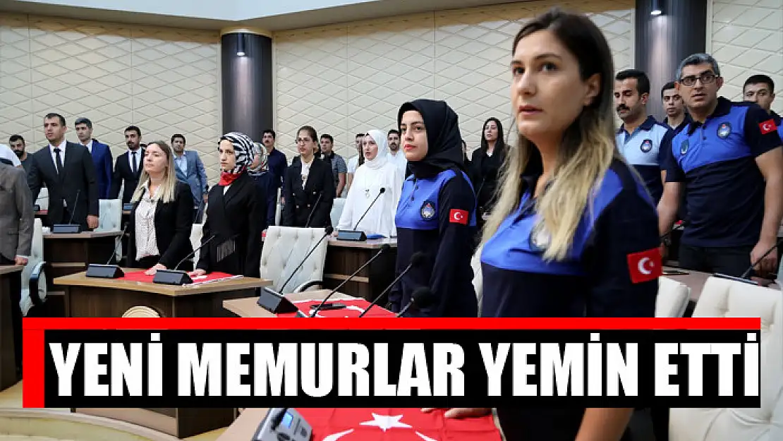 Yeni memurlar yemin etti