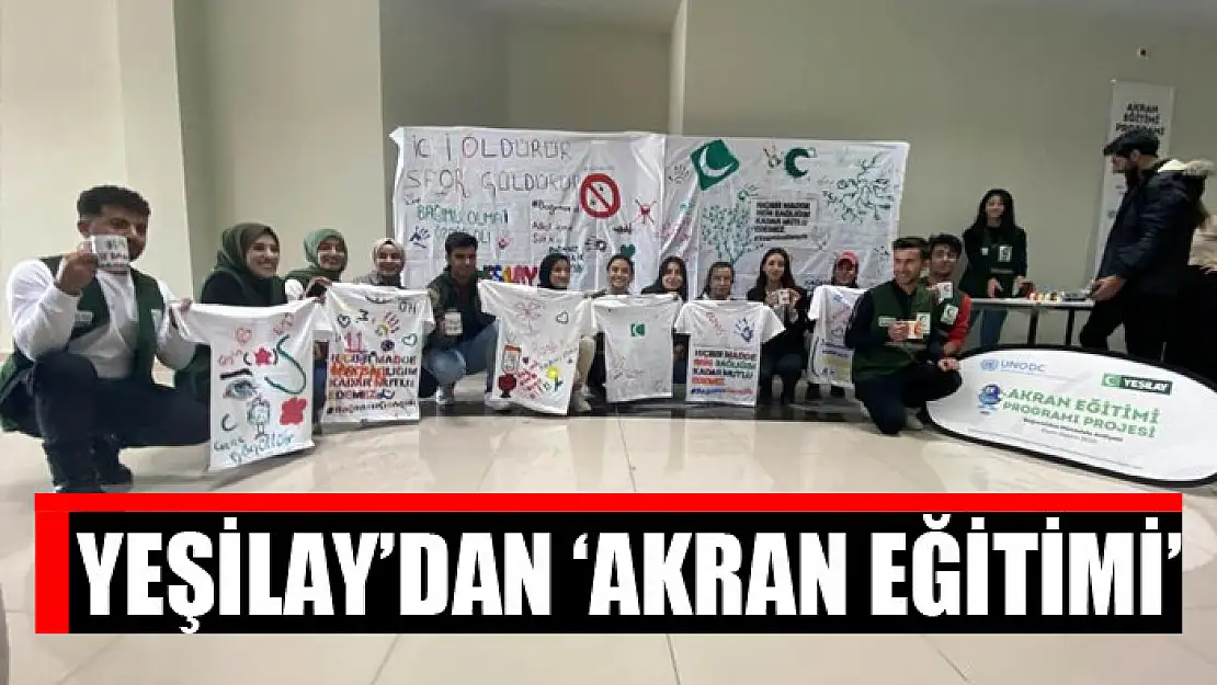 Yeşilay'dan 'Akran eğitimi'