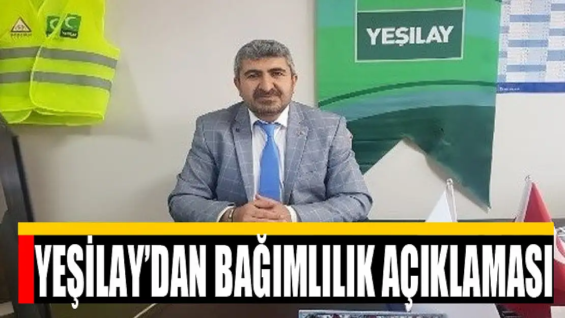 Yeşilay'dan bağımlılık açıklaması