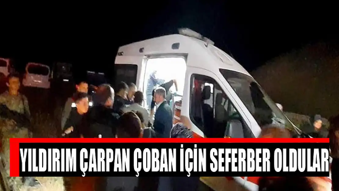 Yıldırım çarpan çoban için seferber oldular