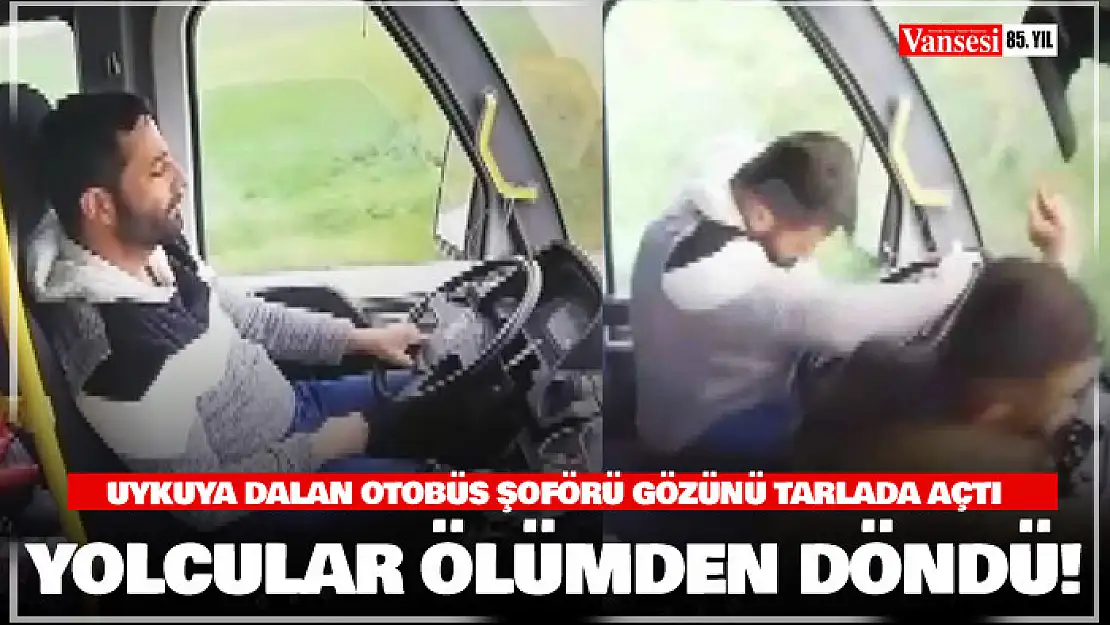 Yolcu dolu otobüsün şoförü uyuyakaldı, yolcular ölümden böyle döndü