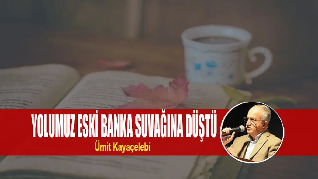 YOLUMUZ ESKİ BANKA SUVAĞINA DÜŞTÜ