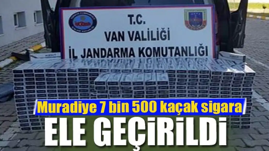 Muradiye 7 bin 500 kaçak sigara ele geçirildi