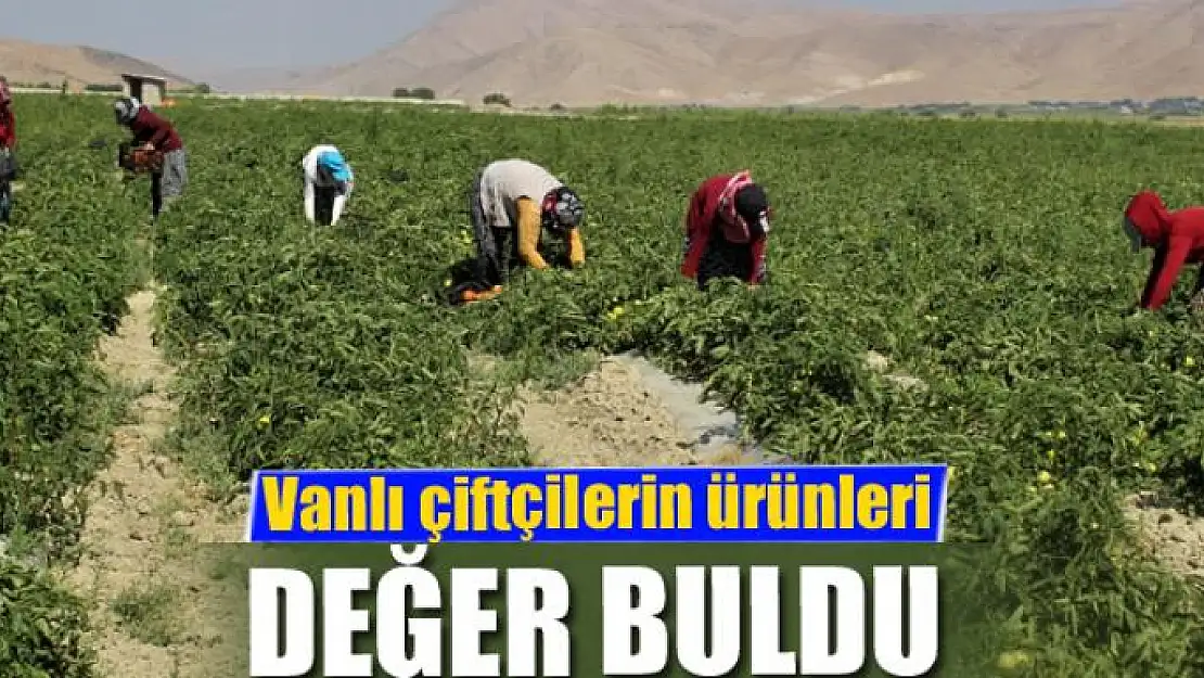 Vanlı çiftçilerin ürünleri değer buldu