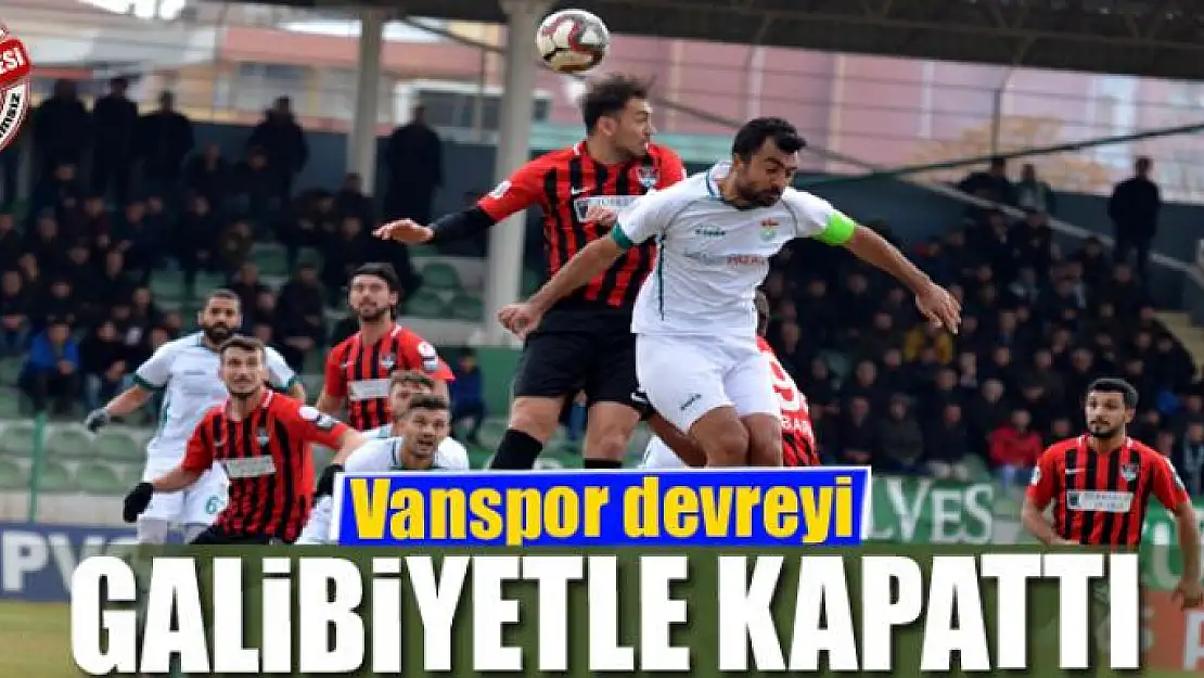 Vanspor devreyi galibiyetle kapattı