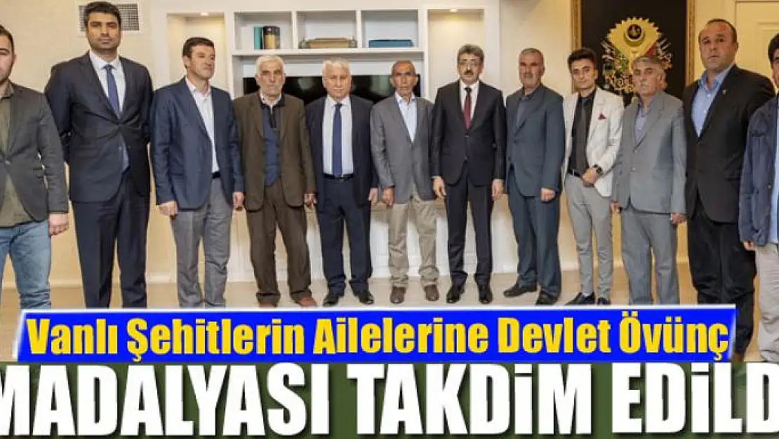 Vanlı Şehitlerin Ailelerine Devlet Övünç Madalyası Takdim Edildi