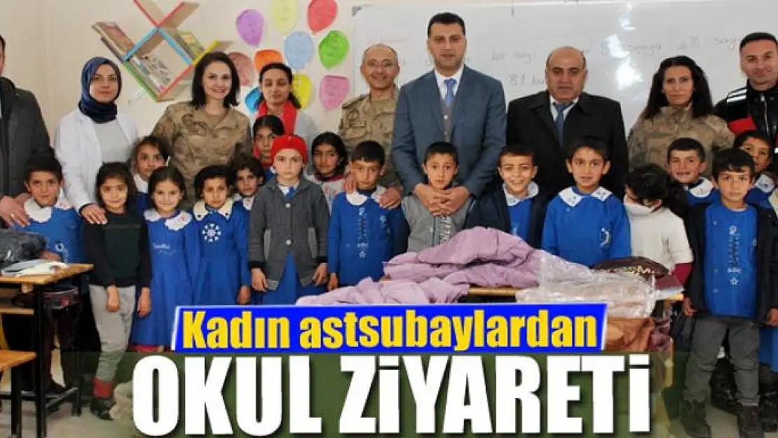 Kadın astsubaylardan okul ziyareti