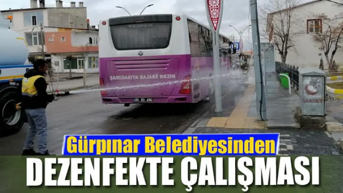 Gürpınar Belediyesinden dezenfekte çalışması