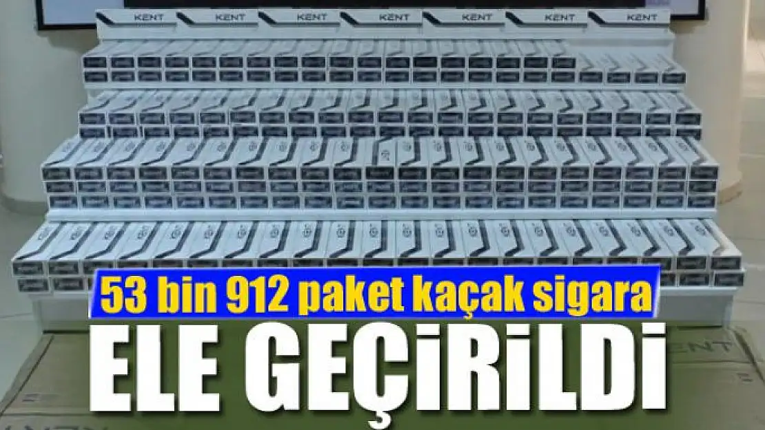 Van'da 53 bin 912 paket kaçak sigara ele geçirildi