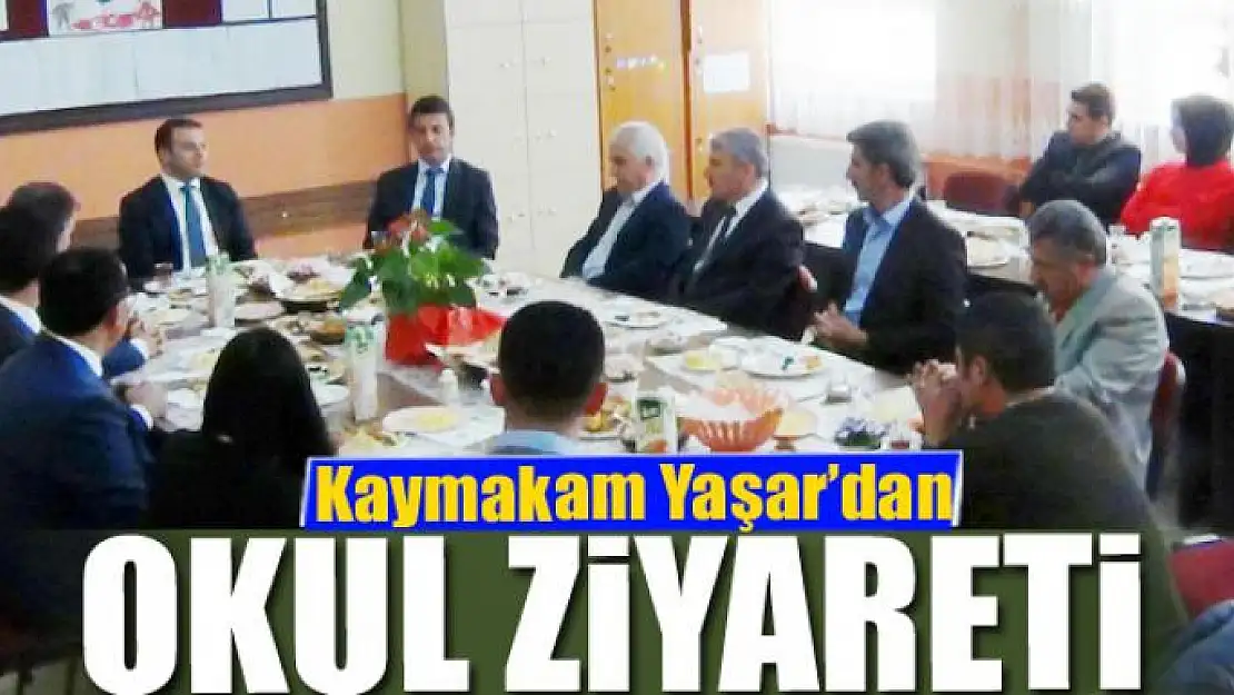 Kaymakam Yaşar'dan okul ziyareti