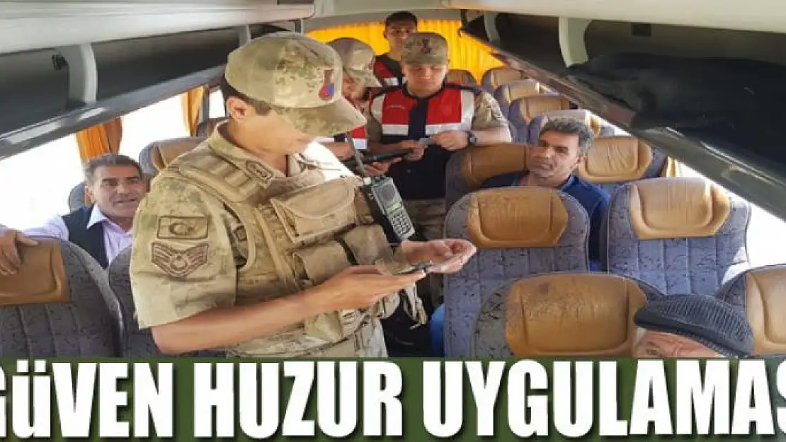 Van'da güven huzur uygulaması