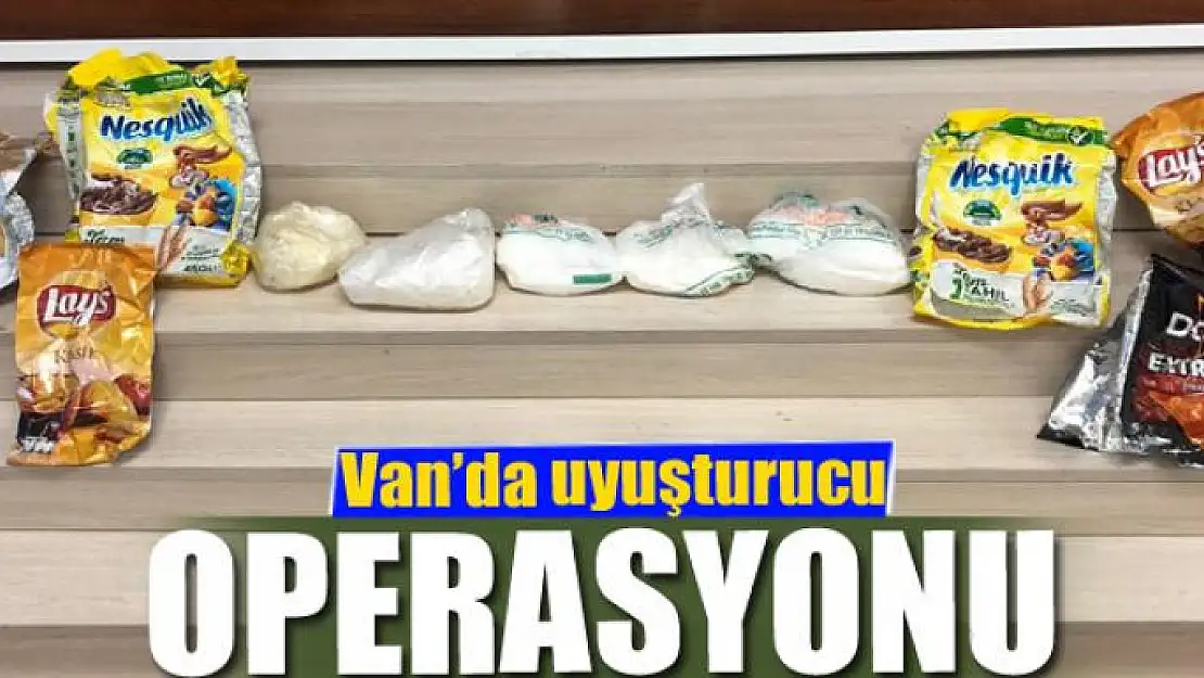 Van'da uyuşturucu operasyonu