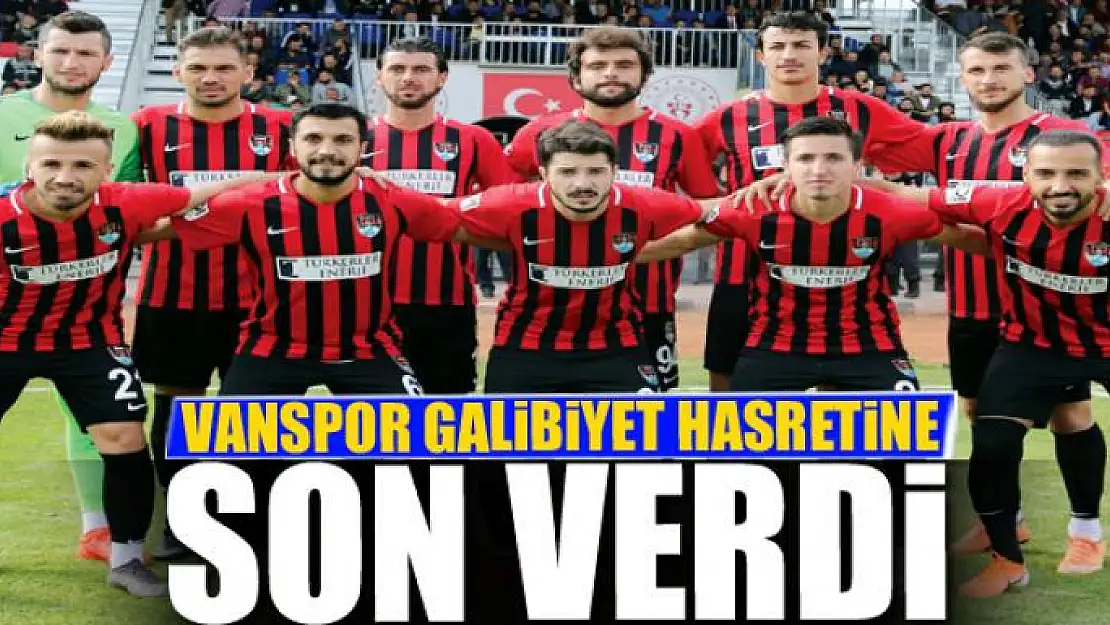 VANSPOR GALİBİYET HASRETİNE SON VERDİ