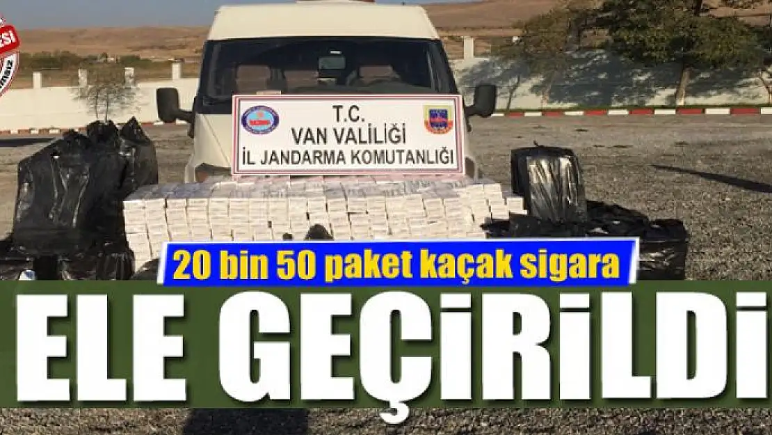 Van'da kaçak sigara operasyonu