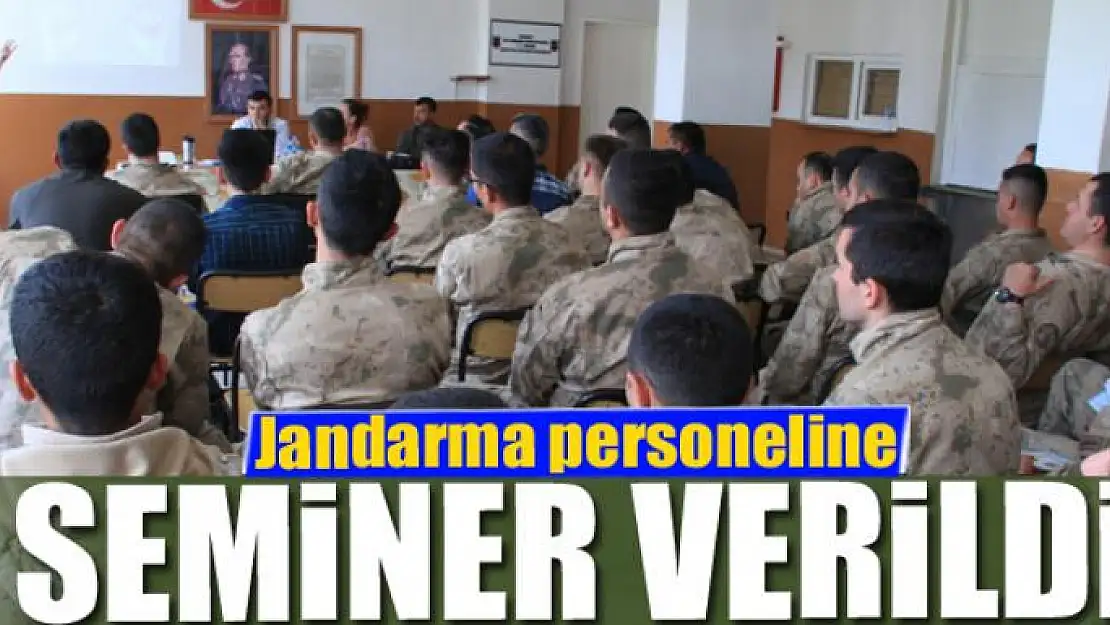 Jandarma personeline seminer