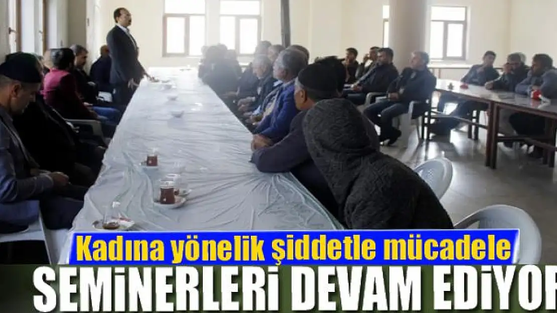 Kadına yönelik şiddetle mücadele semineri