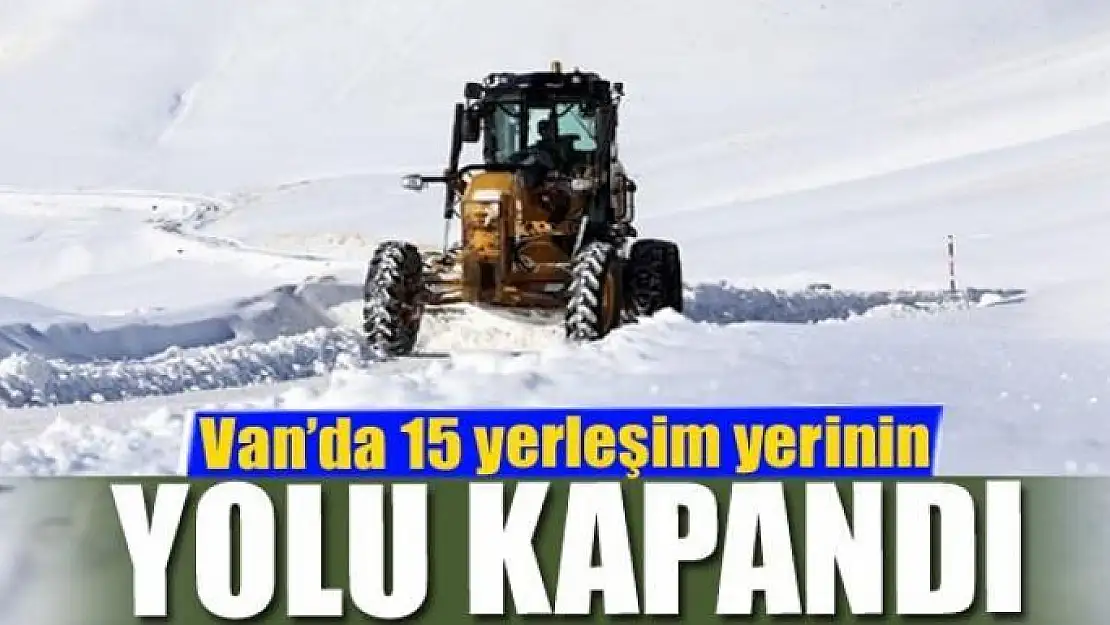 Van'da 15 yerleşim yerinin yolu kapandı