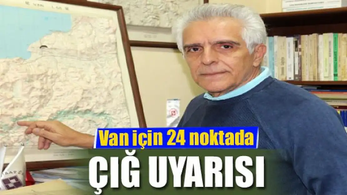 Van için 24 noktada çığ uyarısı