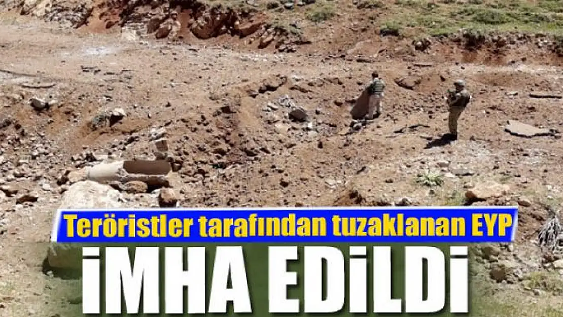 Teröristler tarafından tuzaklanan EYP imha edildi