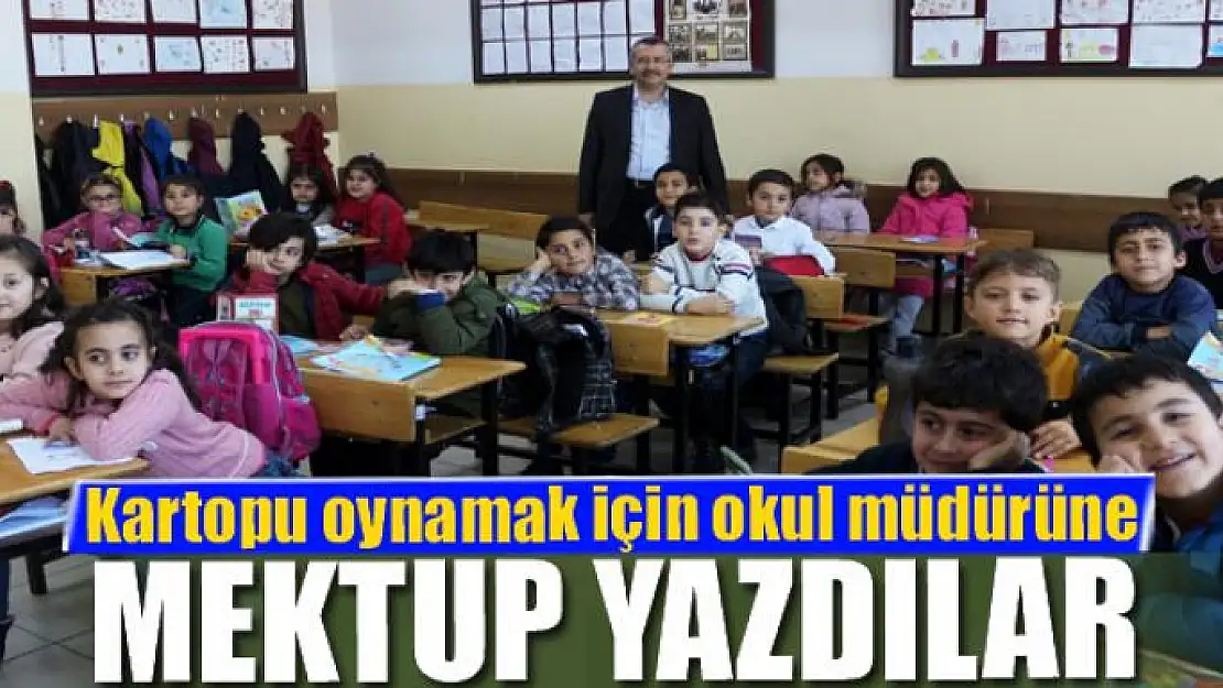 Kartopu oynamak için okul müdürüne mektup yazdılar