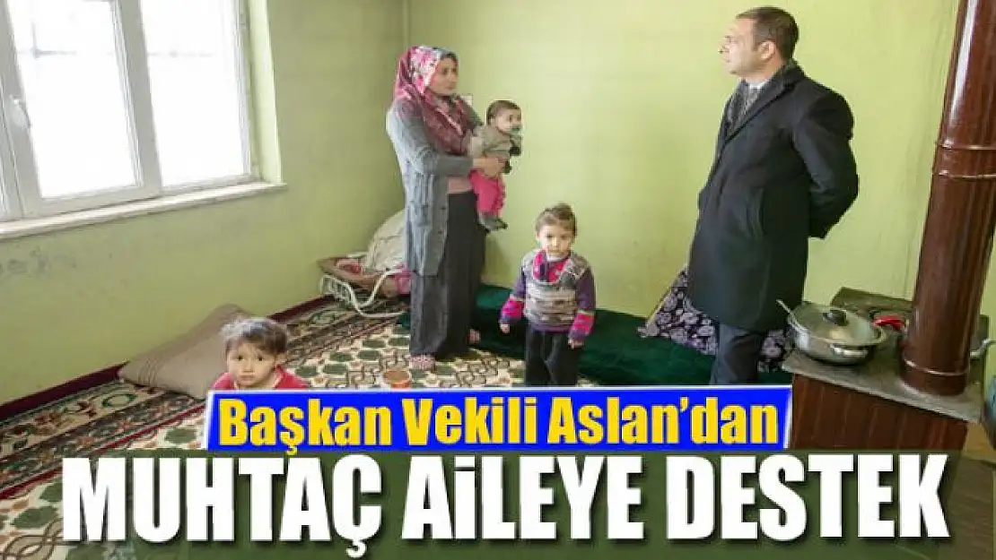 Başkan Vekili Aslan'dan muhtaç aileye destek