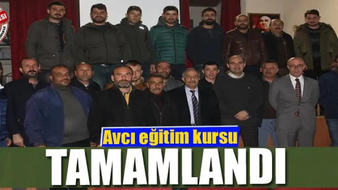 Avcı eğitim kursu tamamlandı