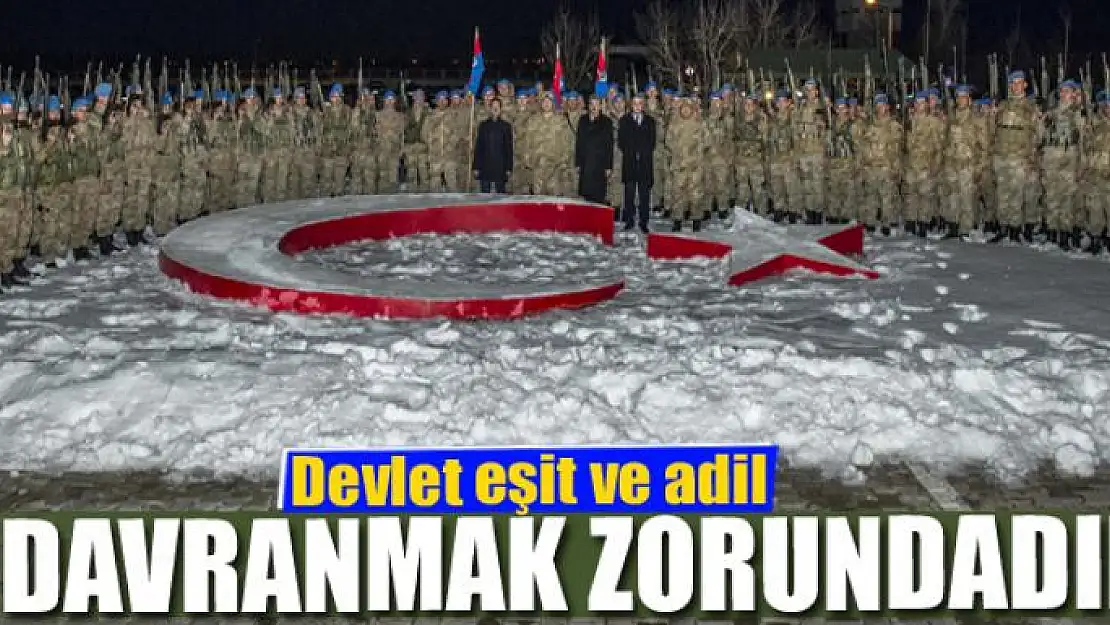 Devlet eşit ve adil davranmak zorundadır