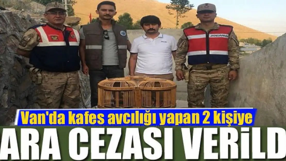 Van'da kafes avcılığı yapan 2 kişiye para cezası verildi