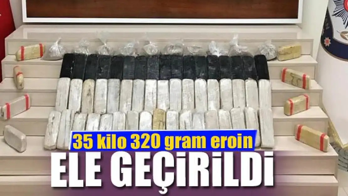 Lisa'nın katıldığı operasyonda 35 kilo 320 gram eroin ele geçirildi