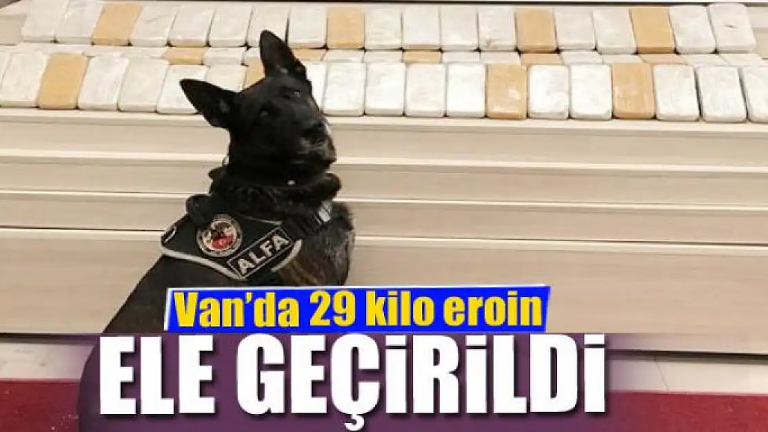 Van'da 29 kilo eroin ele geçirildi