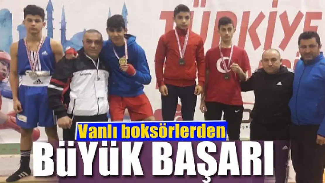 Vanlı boksörlerden büyük başarı