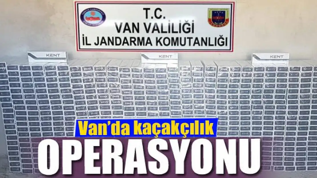 Van'da kaçakçılık operasyonu