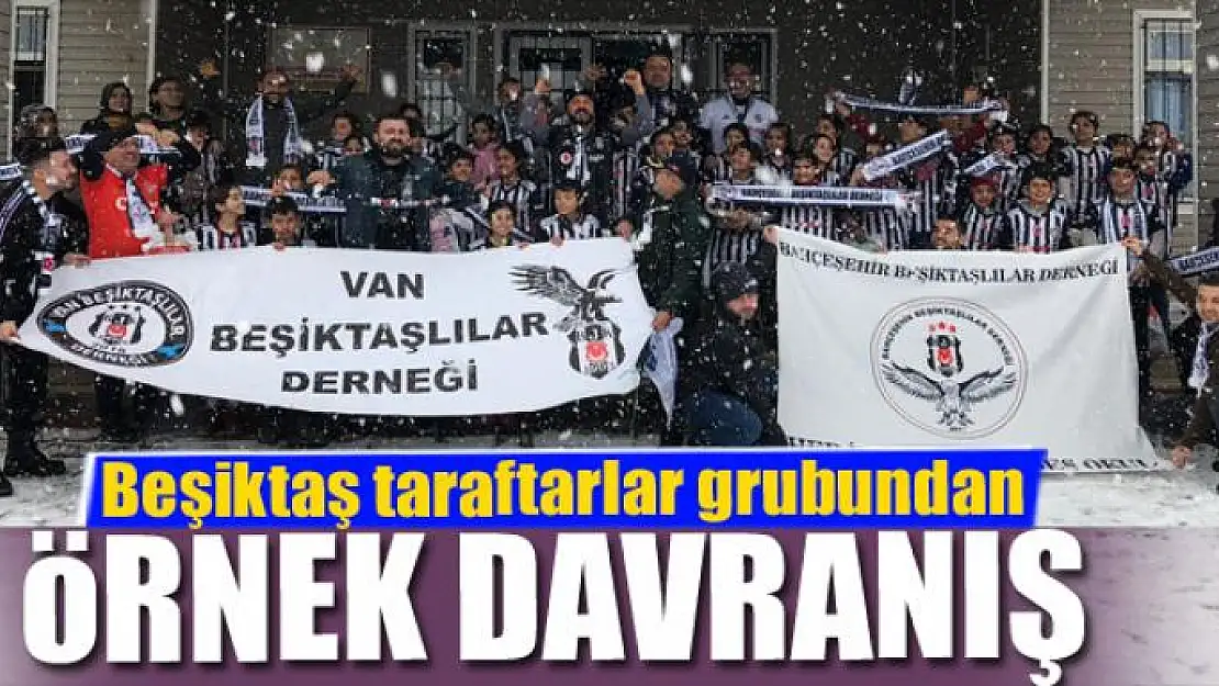 Beşiktaş taraftarlar grubundan örnek davranış