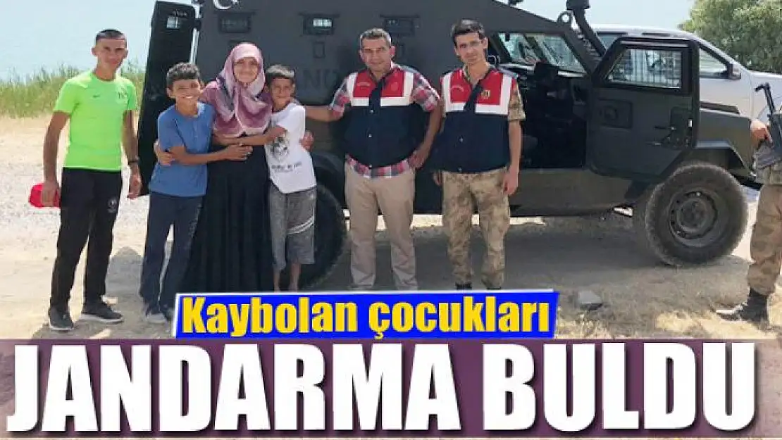 Kaybolan çocukları jandarma ekipleri buldu