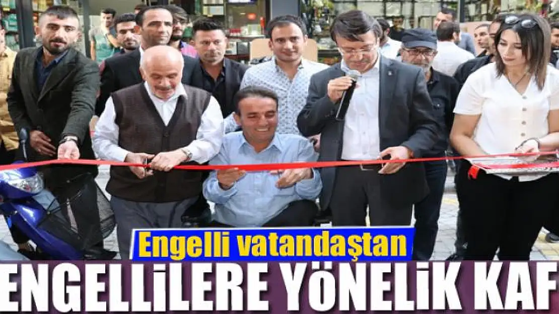 Engelli vatandaştan engellilere yönelik kafe