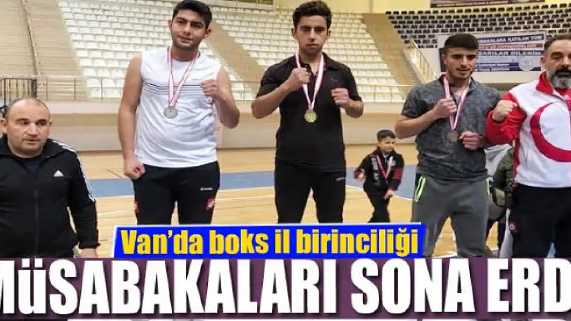 Van'da boks il birinciliği müsabakaları