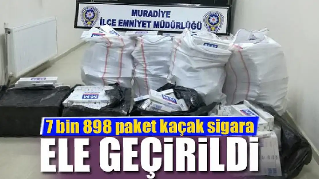 Van'da 7 bin 898 paket kaçak sigara ele geçirildi