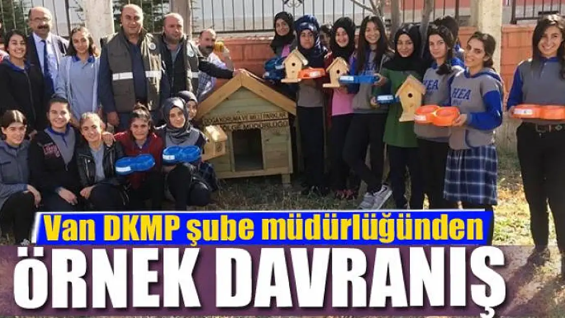 Van DKMP şube müdürlüğünden örnek davranış