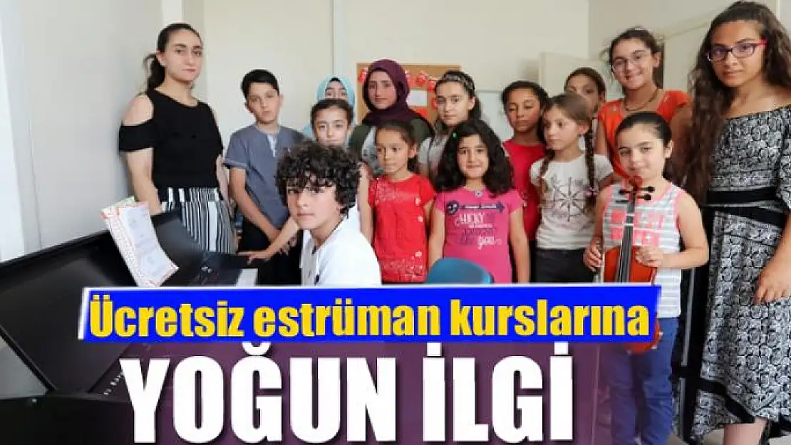 Ücretsiz estrüman kurslarına yoğun ilgi