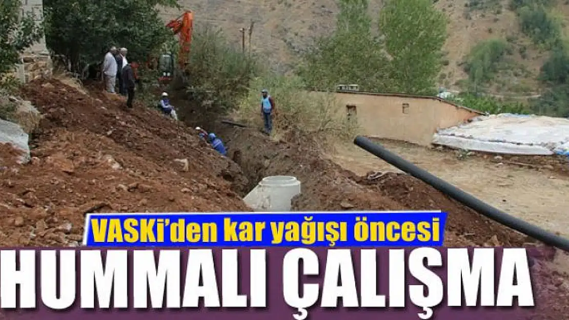 VASKİ'den kar yağışı öncesi hummalı çalışma