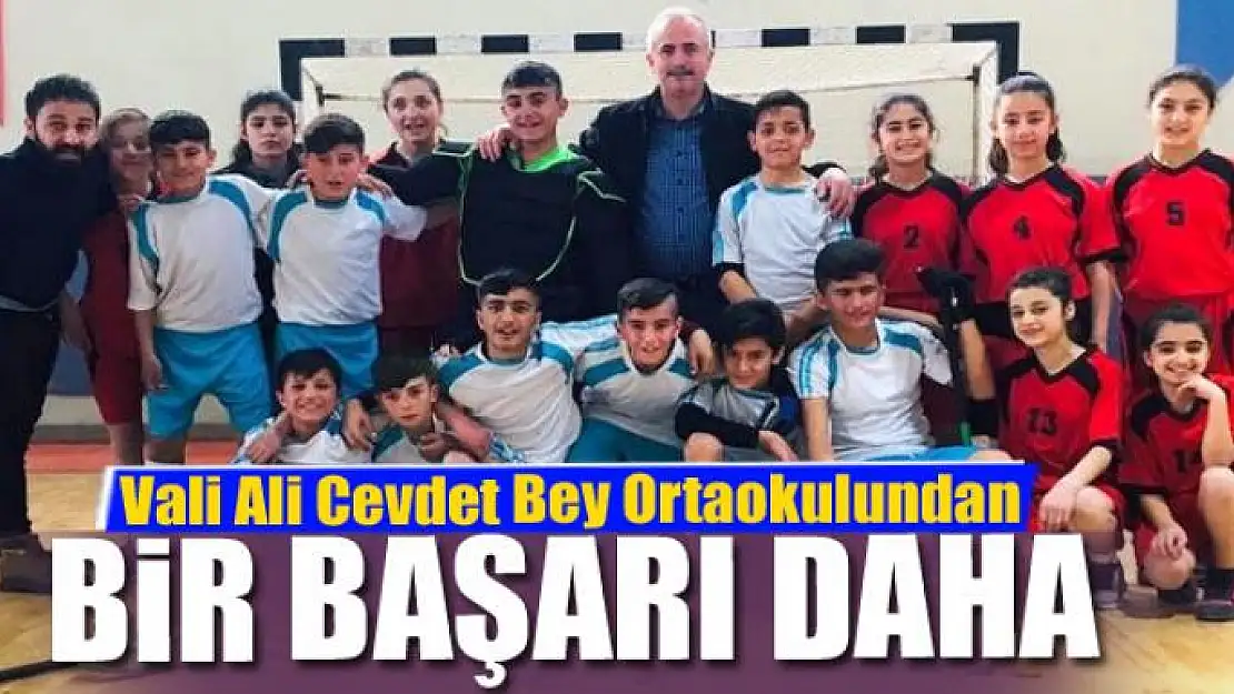 Vali Ali Cevdet Bey Ortaokulundan bir başarı daha