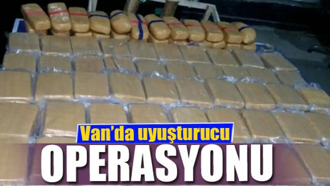 Van'da uyuşturucu operasyonu