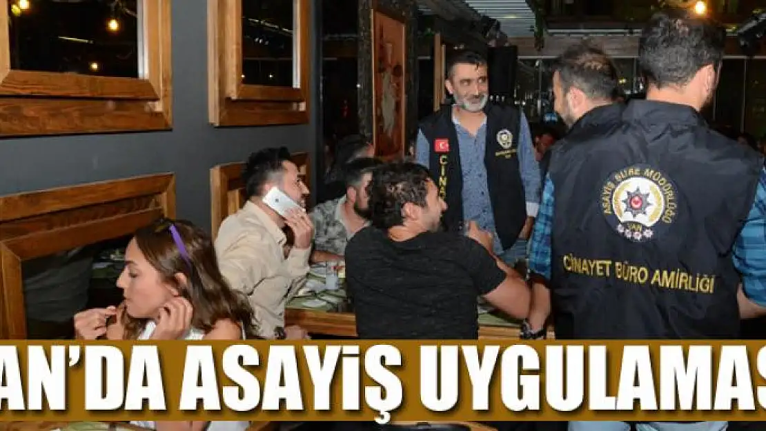 Van'da asayiş uygulaması