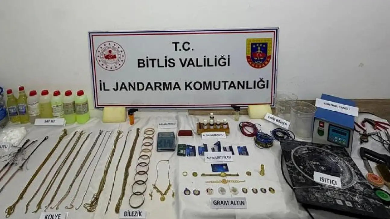 Bitlis'teki sahte altın operasyonunda 2 kişi tutuklandı