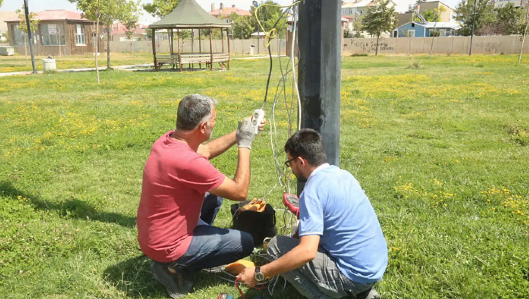 15 Temmuz Parkı'nda yenileme çalışmaları