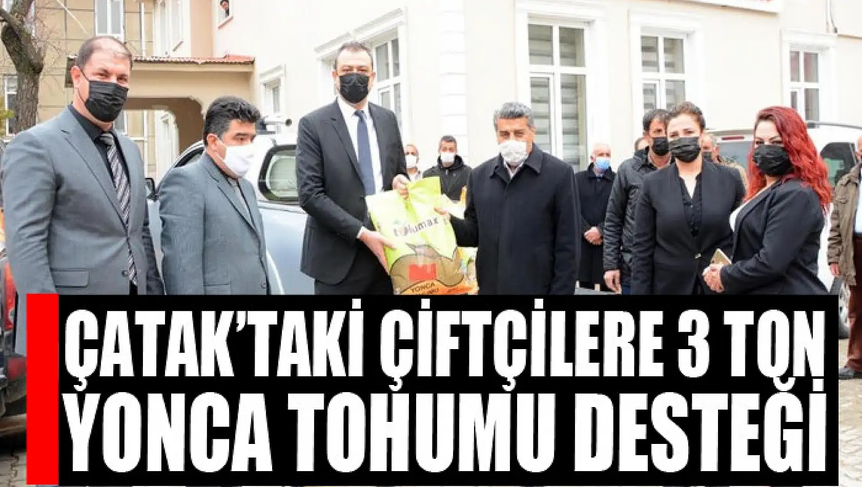 Çatak'taki çiftçilere 3 ton yonca tohumu desteği