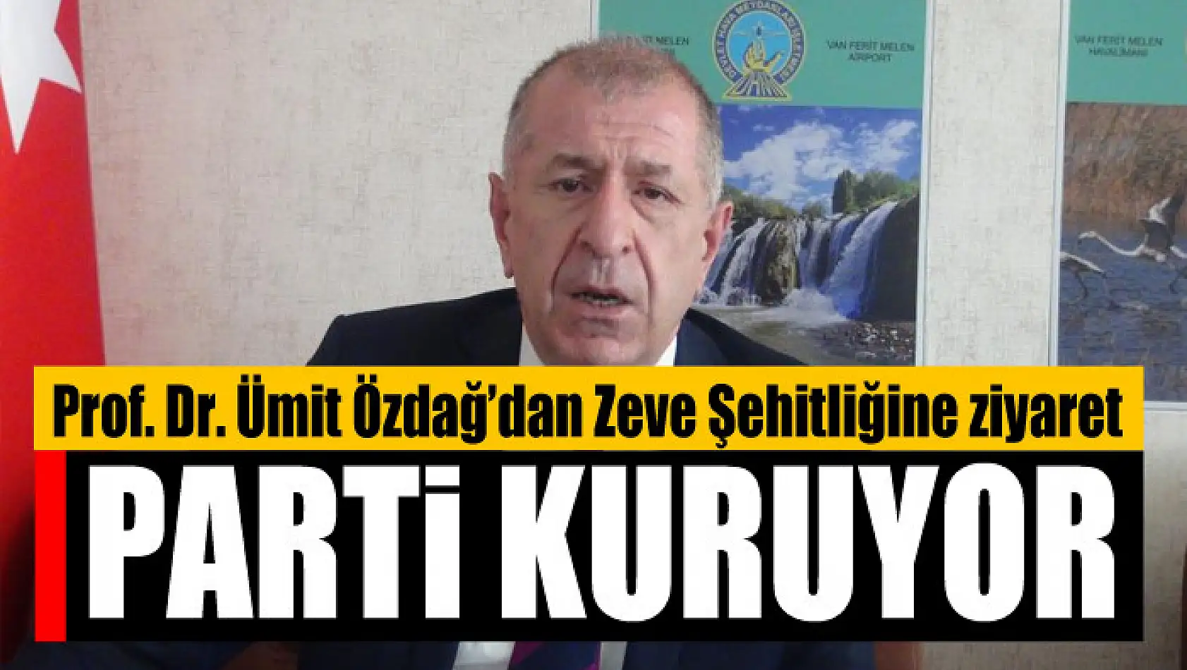 Prof. Dr. Ümit Özdağ'dan Zeve Şehitliğine ziyaret