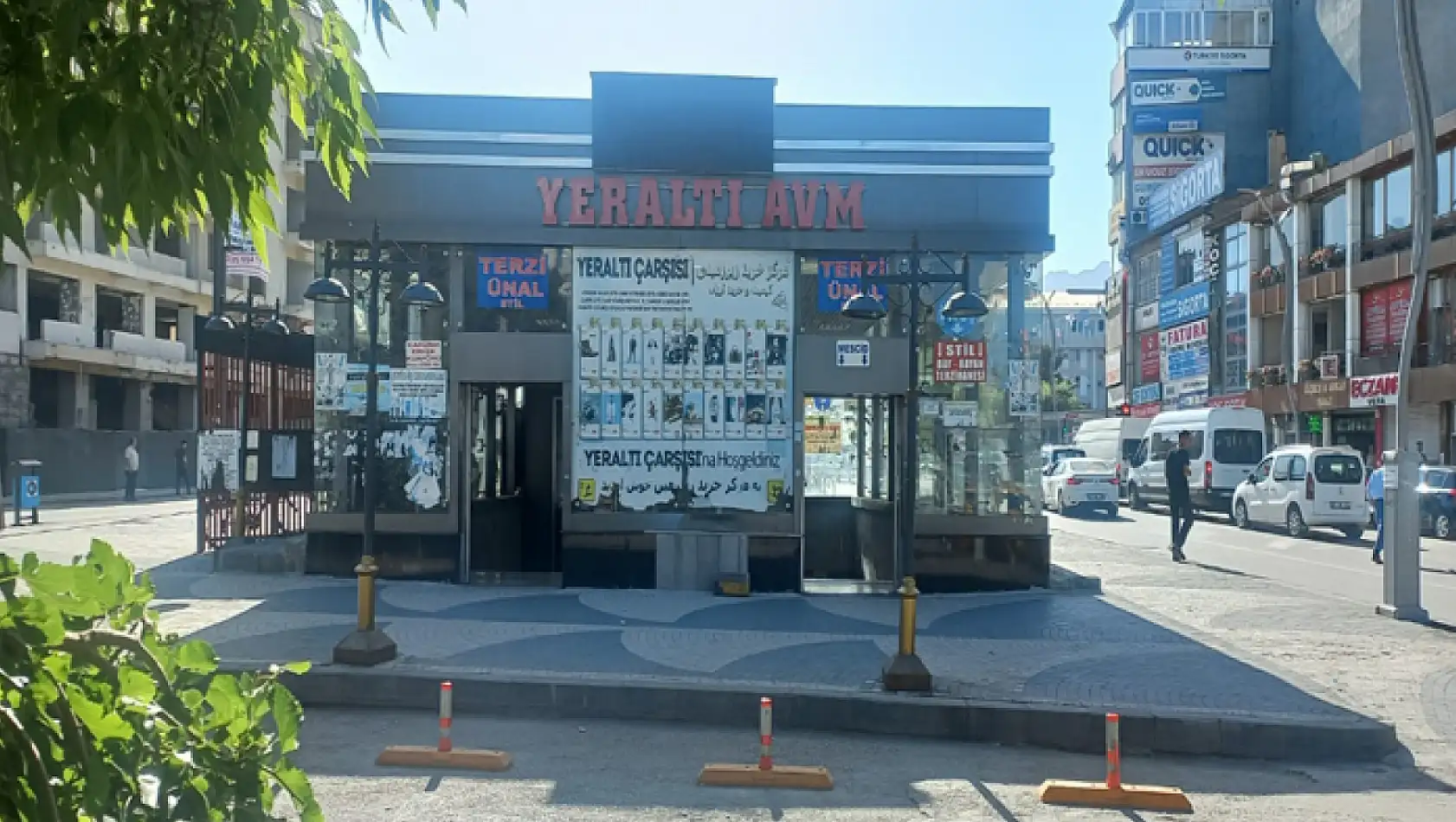 Aydın Talay Yeraltı Çarşı girişleri estetik görüntü ve bakım onarım bekliyor